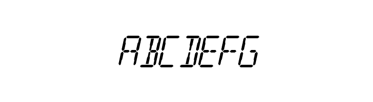 SF Digital Readout Medium Oblique  Free Fonts Download