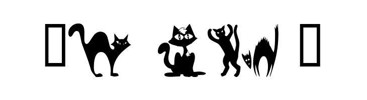 101! Black KatZ  Free Fonts Download