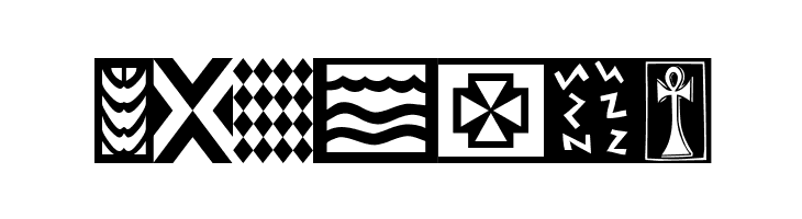 Afrika Gold A Patterns  Free Fonts Download