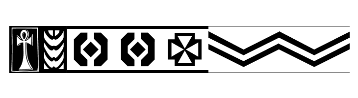 Afrika Gold A Patterns  Free Fonts Download