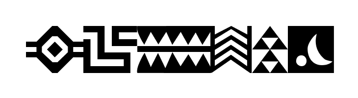 Afrika Gold A Patterns  Free Fonts Download