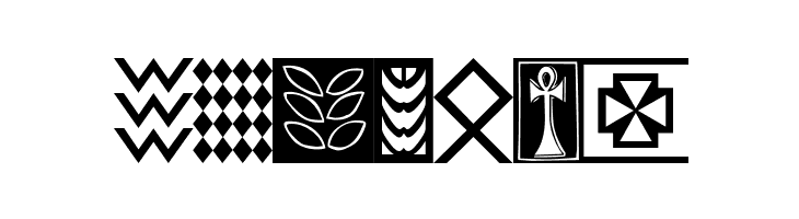 Afrika Gold A Patterns  Free Fonts Download