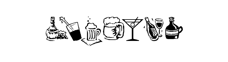 KR Drink Up!  Free Fonts Download