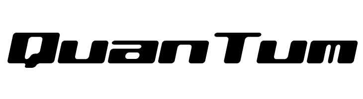QuanTum 120000volt Oblique Font