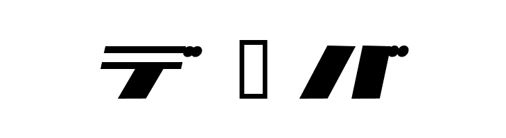 1000000volt KanaOblique  Free Fonts Download