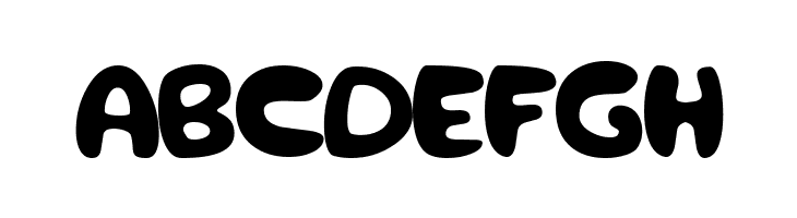 ABCDEFGH rough Bold Font