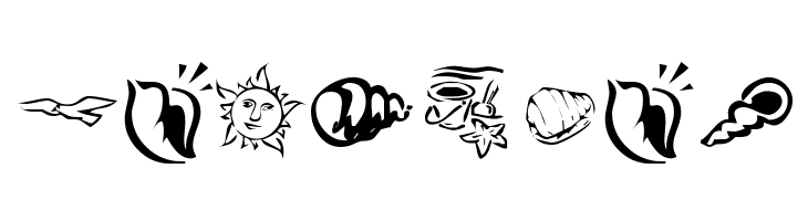 KR Down By The Sea  Free Fonts Download