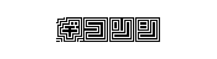 D3 Labyrinthism katakana  Free Fonts Download
