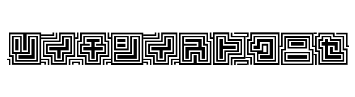 D3 Labyrinthism katakana  Free Fonts Download