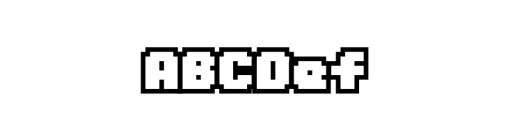 D3 Pocketbitmapism Outline  Free Fonts Download