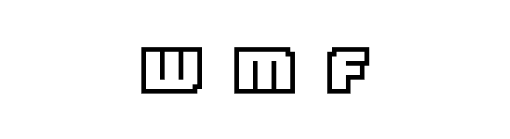 D3 Pocketbitmapism Outline  Free Fonts Download