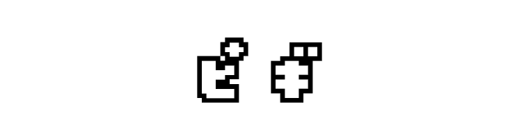 D3 Pocketbitmapism Kat Outline  Free Fonts Download