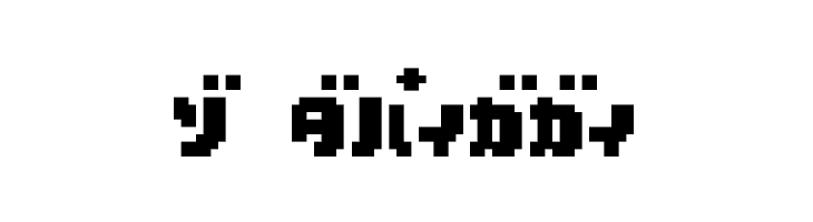 D3 Pocketbitmapism Katakana  Free Fonts Download