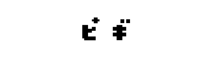 D3 Pocketbitmapism Katakana  Free Fonts Download