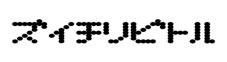 D3 Electronism Katakana  Free Fonts Download