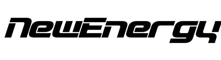 NewEnergy D3 Circuitism Oblique Font