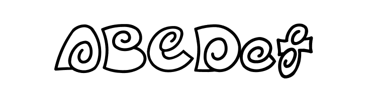 D3 Spiralism Outline  Free Fonts Download