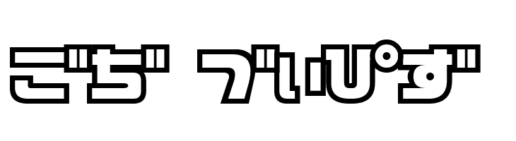 D3 Cosmism Hiragana  Free Fonts Download