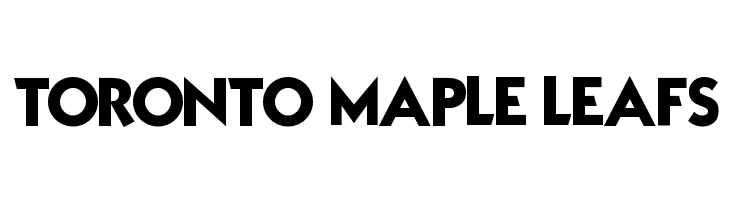 TORONTO%2BMAPLE%2BLEAFS Mouser Font