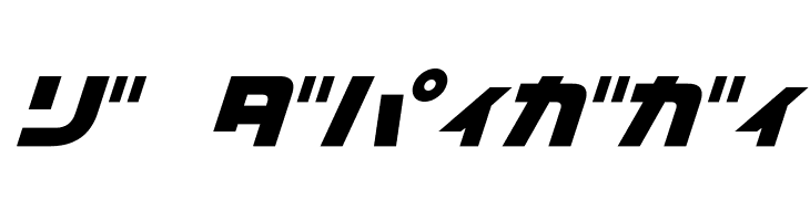 D3 Cozmism Katakana Oblique  Free Fonts Download