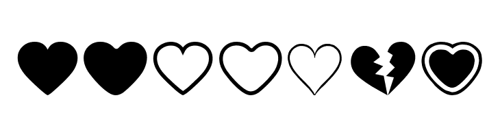 Hearts BV  Free Fonts Download