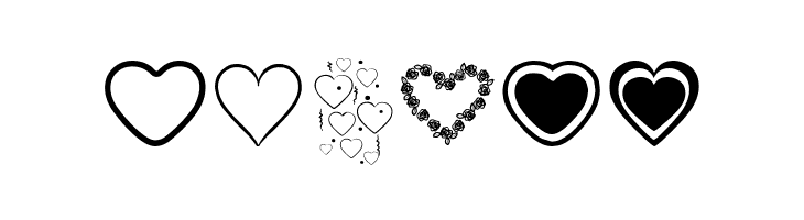 Hearts BV  Free Fonts Download