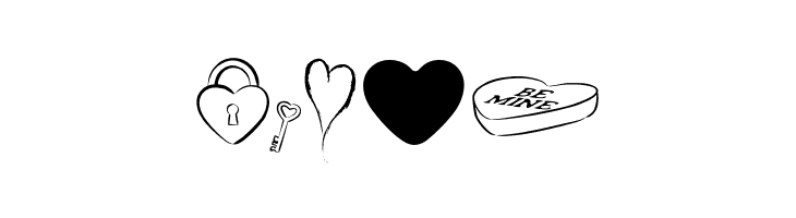 Hearts BV  Free Fonts Download