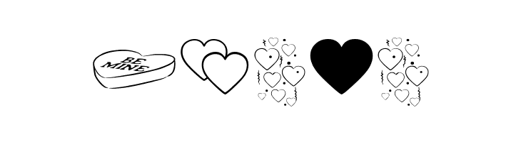 Hearts BV  Free Fonts Download