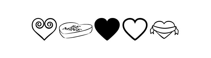 Hearts BV  Free Fonts Download