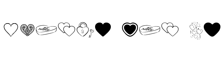Hearts BV  Free Fonts Download