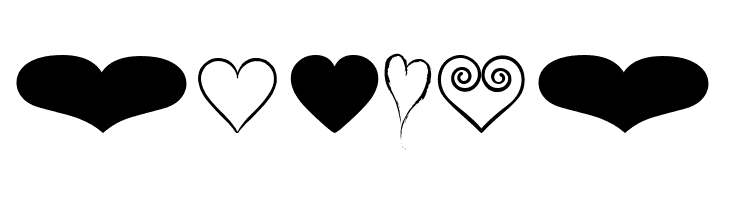 Hearts BV  Free Fonts Download