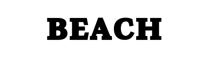 BEACH LeviStubbsTears Font