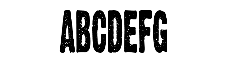 ABCDEFG Zerox Font