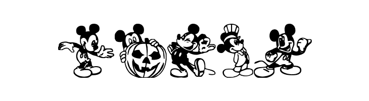 Mickey Mousebats  Free Fonts Download