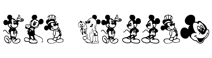 Mickey Mousebats  Free Fonts Download