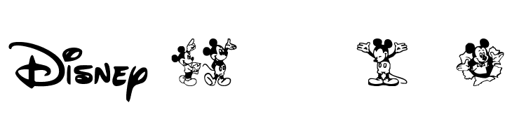 Mickey Mousebats  Free Fonts Download
