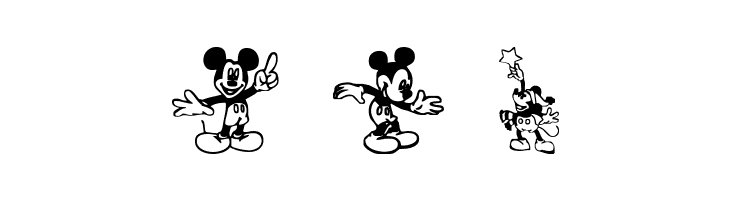 Mickey Mousebats  Free Fonts Download