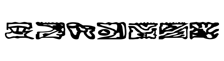 Bajoran Ideogram - ST canon based  Free Fonts Download