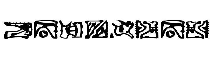 Bajoran Ideogram - ST canon based  Free Fonts Download
