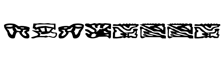 Bajoran Ideogram - ST canon based  Free Fonts Download