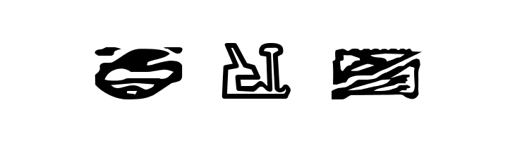 Bajoran Ideogram - ST canon based  Free Fonts Download
