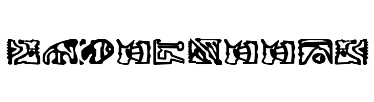 Bajoran Ideogram - ST canon based  Free Fonts Download