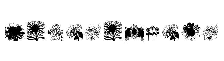AEZsunflowers  Free Fonts Download