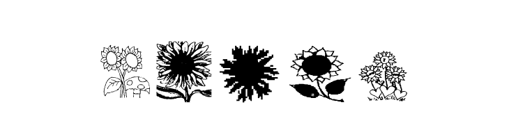 AEZsunflowers  Free Fonts Download