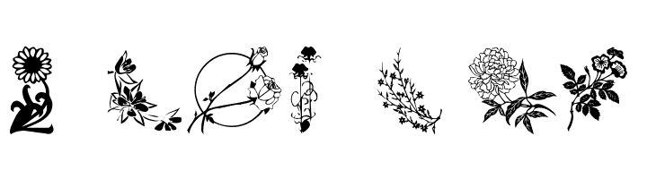 Floral 1  Free Fonts Download