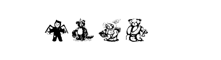 AEZholidaybears  Free Fonts Download