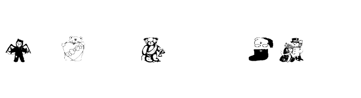 AEZholidaybears  Free Fonts Download