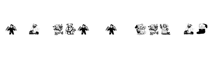 AEZholidaybears  Free Fonts Download