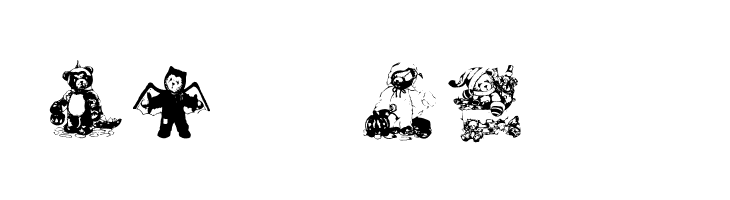 AEZholidaybears  Free Fonts Download