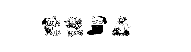 AEZholidaybears  Free Fonts Download